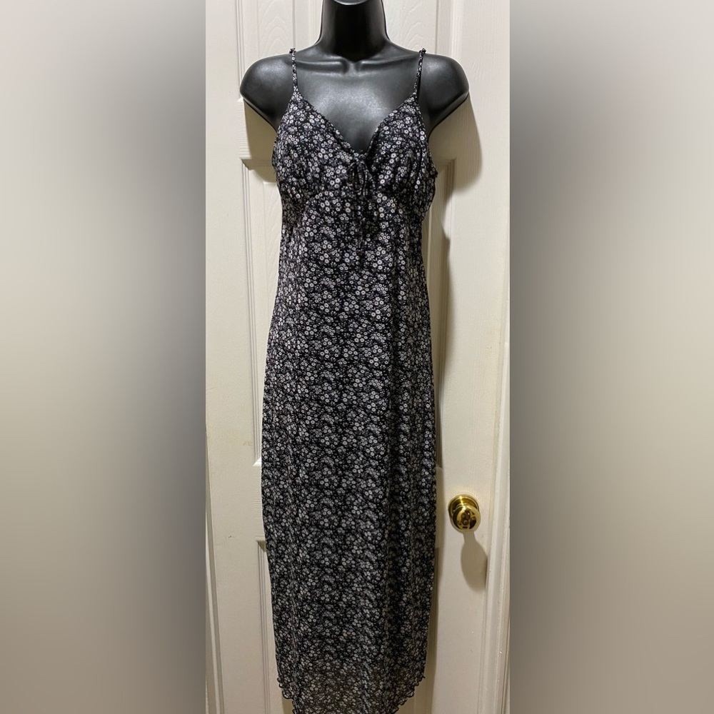 Floral Black Dress